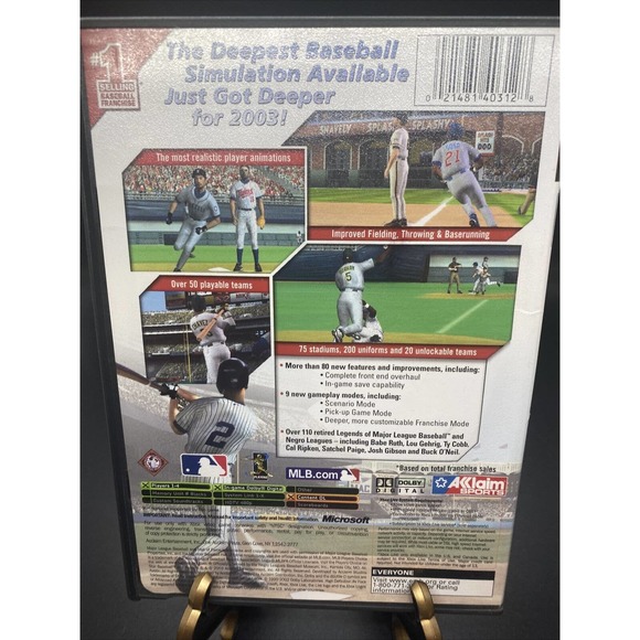 All Star Baseball 2004 Original Xbox Game Derek Jeter Complete - Picture 3 of 7